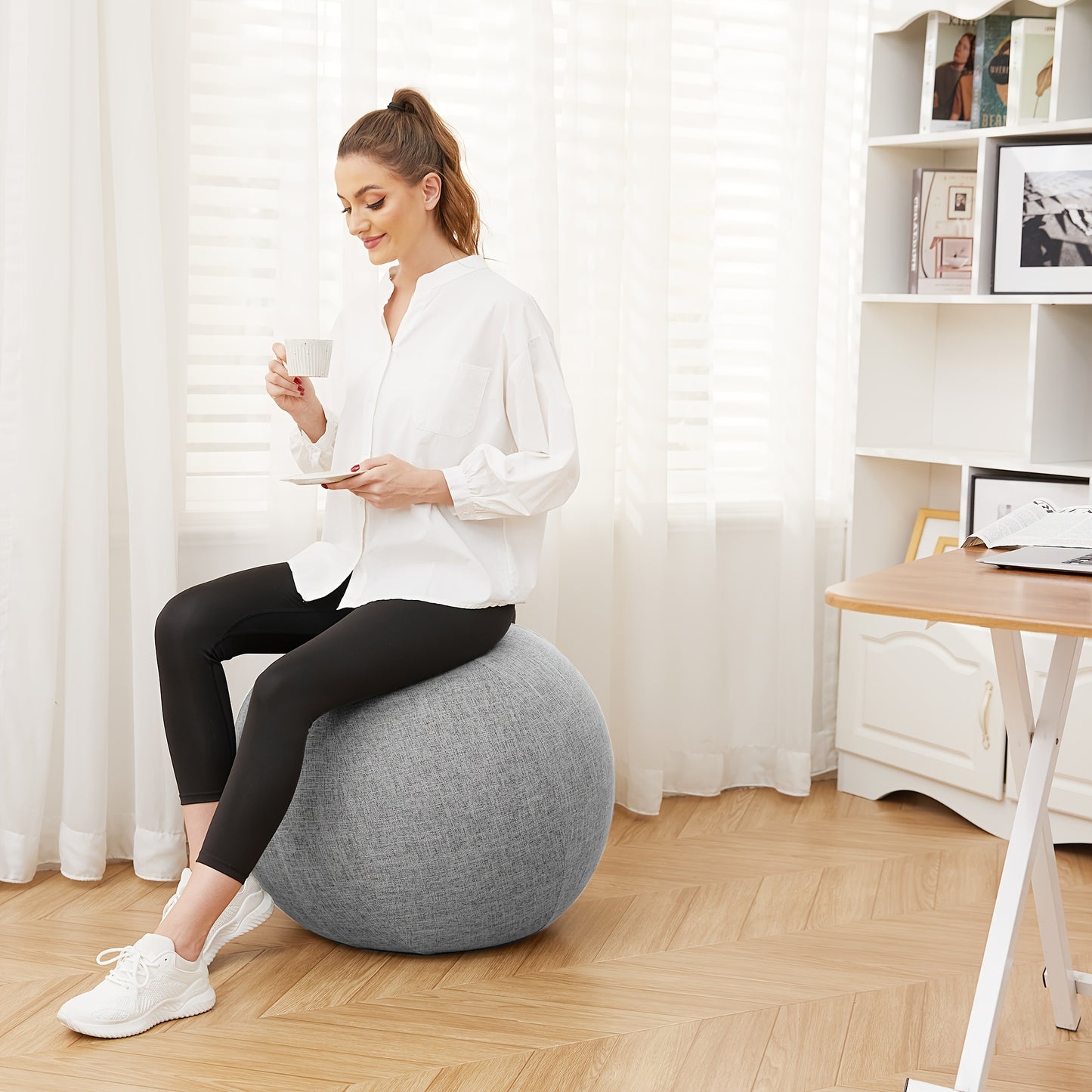 TOKSAY Balance Ball Chair For Home Office Posture Support - Revitalize Mind Body
