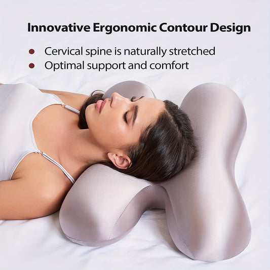 BODYPEDIA Cervical Neck Pillow Ergonomic Memory Foam Design