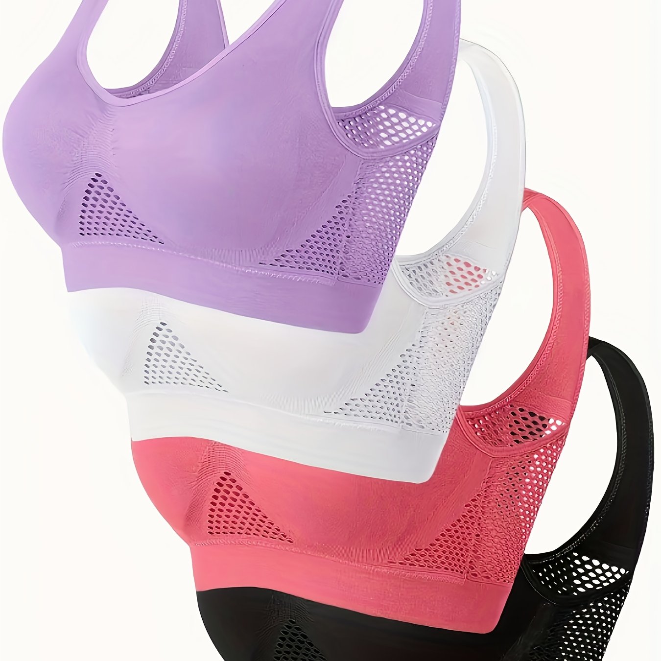 MANNICE Wireless Padded Sports Bras for Yoga and Fitness - Revitalize Mind Body