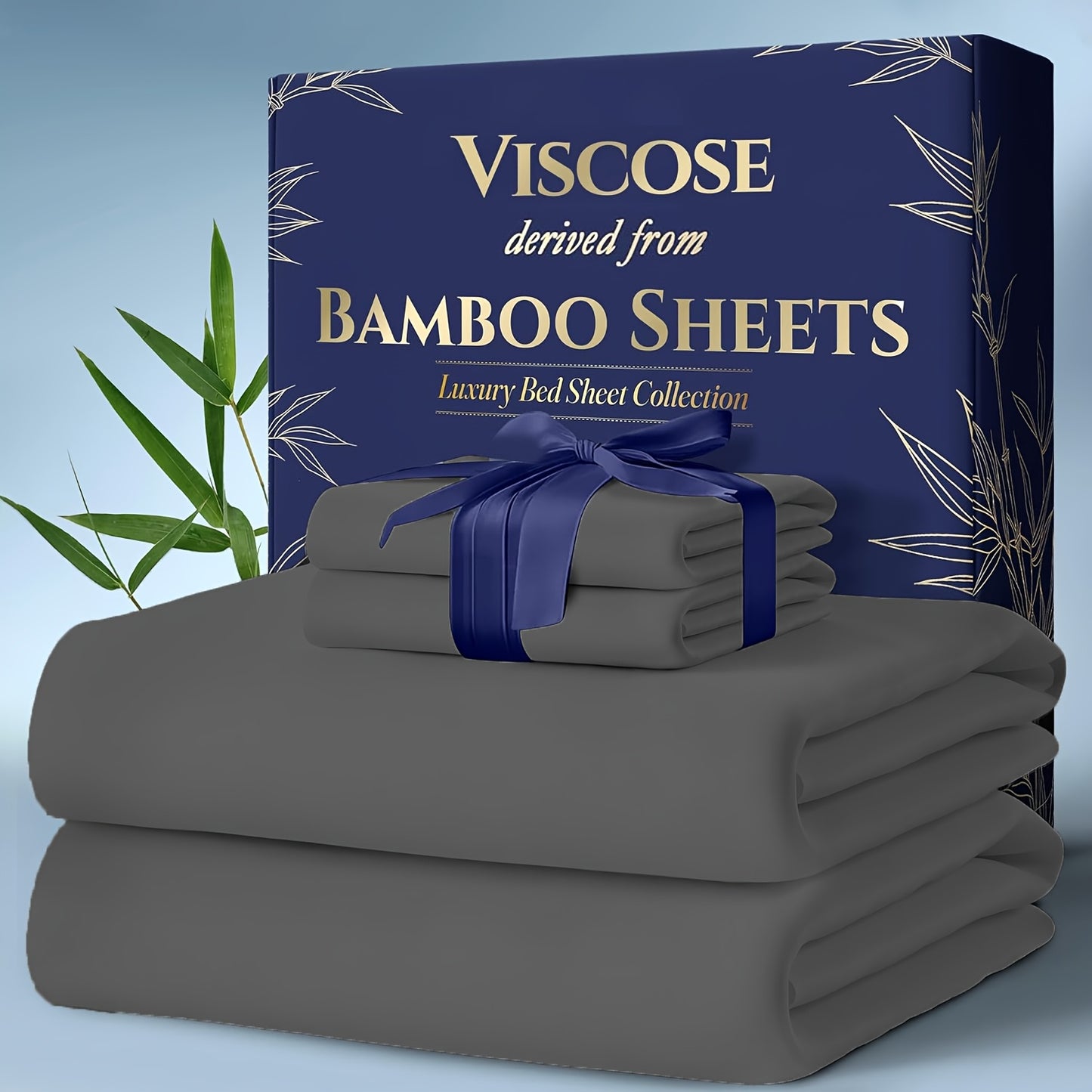 Luxurious Cooling Bamboo Bed Sheets Set Ultra Soft Comfort