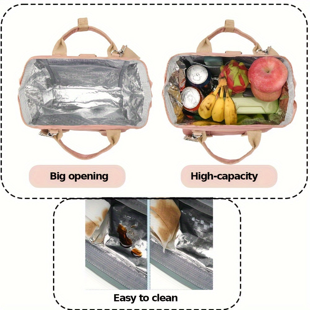 Lunch Backpack for Women Men, 5.28gal Cooler Backpack Insulated Lunch Bag for Women with Side Pockets Waterproof, Meal Prep Backpack, Adult Backpack Cooler for Lunch Picnic Hiking Camping Beach - Revitalize Mind Body