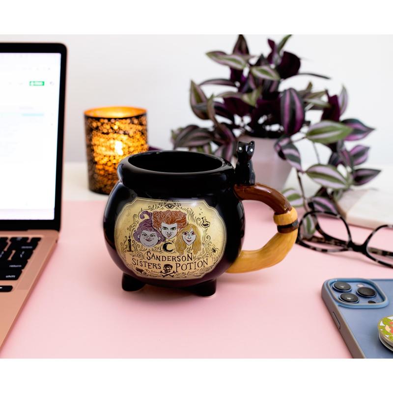 Silver Buffalo Disney Hocus Pocus Cauldron 3D Sculpted Ceramic Mug