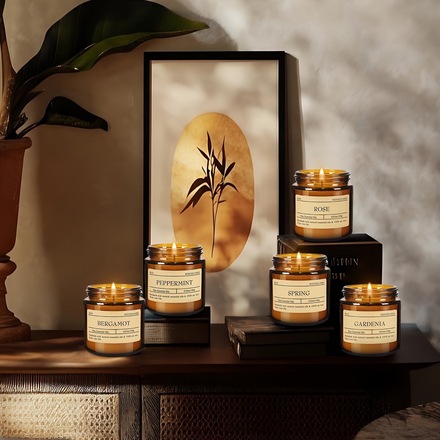 24 Pack Soy Wax Glass Jar Candles Gift Set Occasions