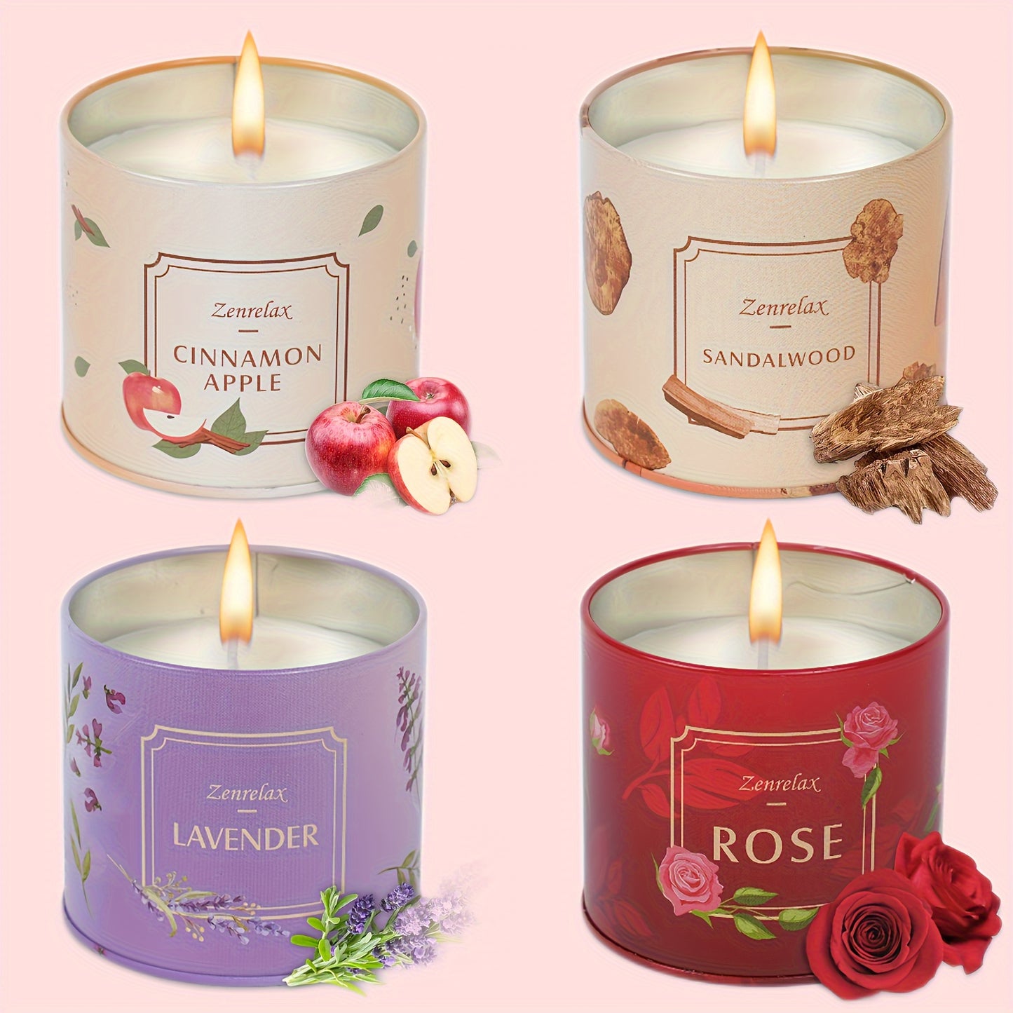 ZenRelax Scented Candle Set for Women Gift