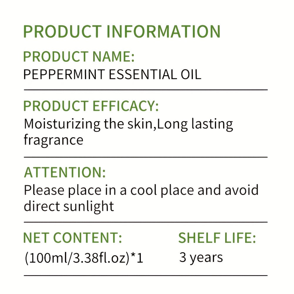 Peppermint Essential Oil for Home Spa and Relaxation - Revitalize Mind Body