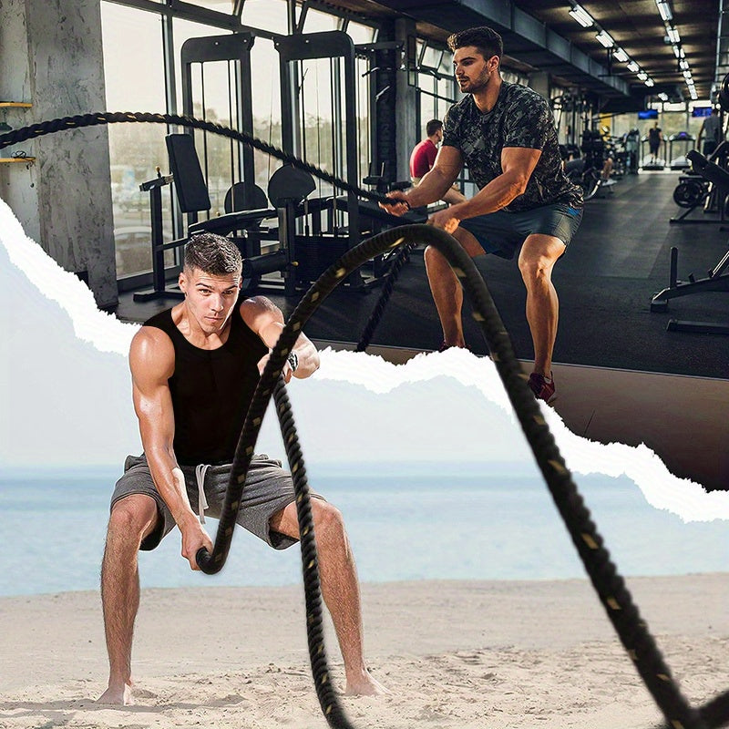 Fitness Battle Rope Heavy Duty Nylon Polyamide For Home Gym