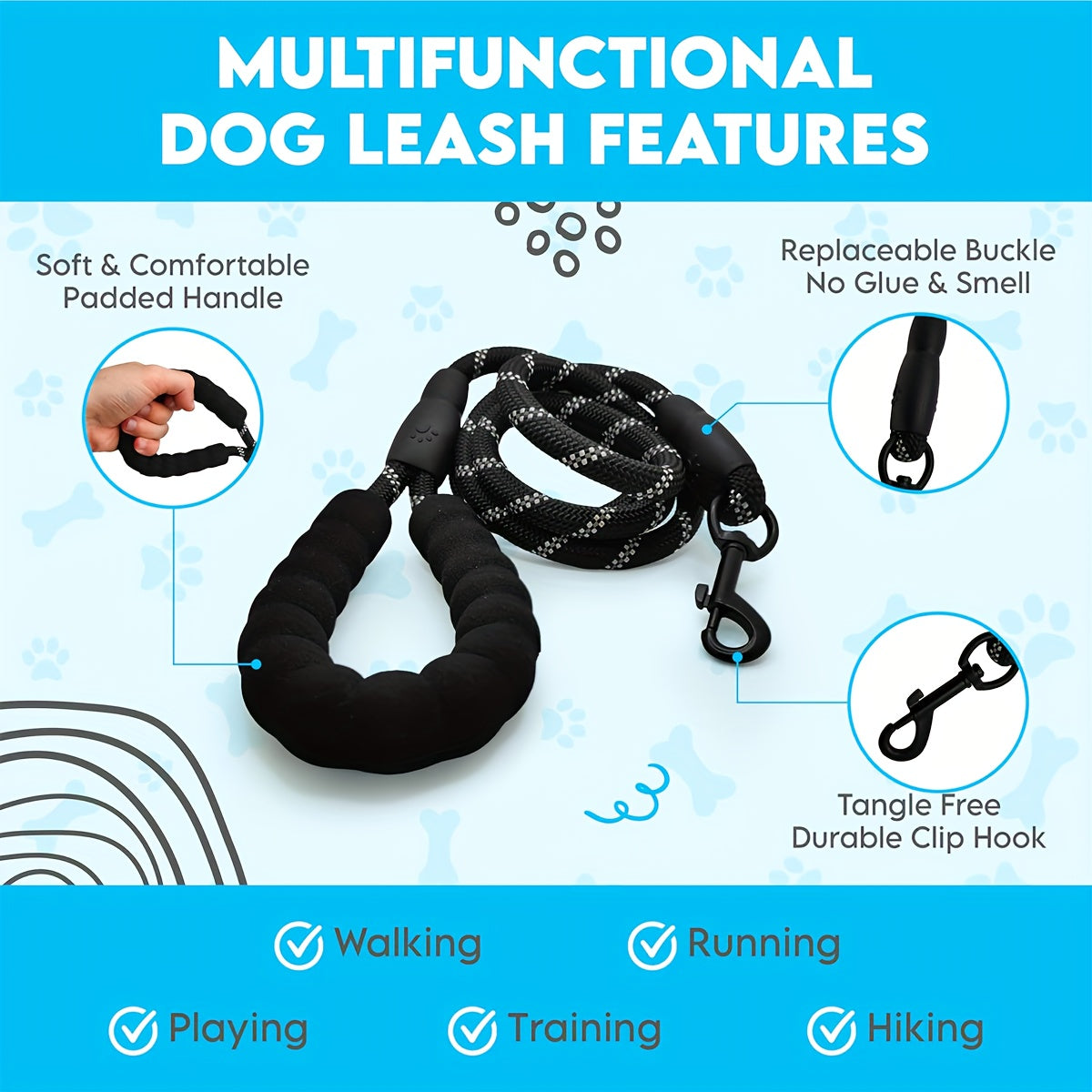 No Pull Dog Harness With Leash And Poop Bags Outdoor