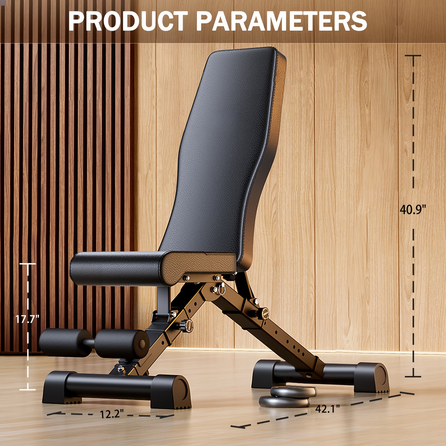 Adjustable Weight Bench for Home Gym Foldable Incline Decline 770lbs