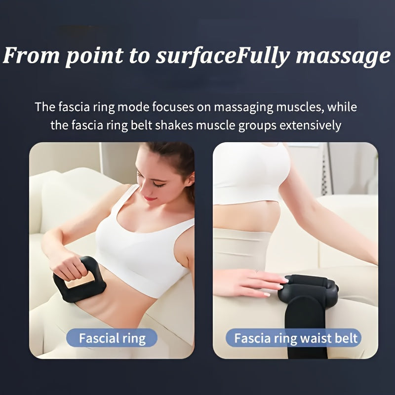Fascia Ring Massager Portable With 5 Modes And 5 Frequencies - Revitalize Mind Body