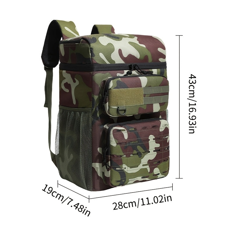 Large Capacity Durable Oxford Cloth High Quality Backpack, Portable Leakproof High Quality Lunch Backpack, Insulated Cooler Backpack with Adjustable Shoulder Straps, Suitable for School, Camping, Picnic And Beach, Durable Fab - Revitalize Mind Body
