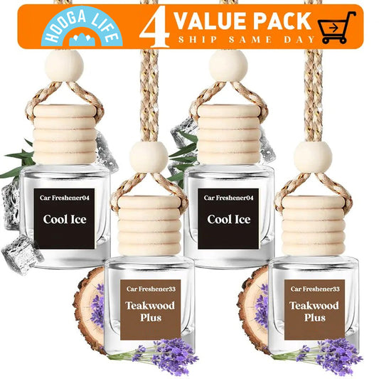 Hoogalife 4 Combo Car Air Fresheners Hanging Diffuser