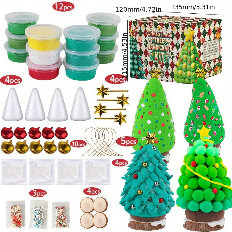 Christmas Tree DIY Craft Set Handmade Gift Box For Kids