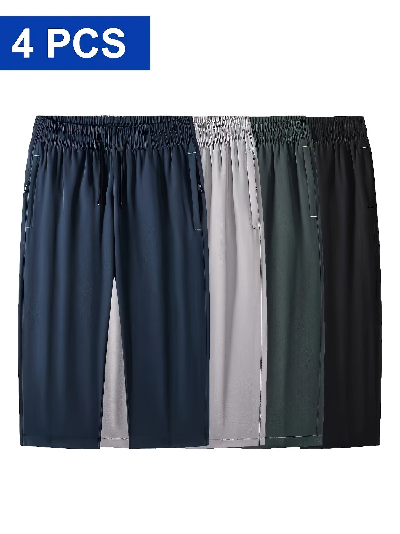 Casual Sports Cropped Pants For Men - Trendy Fashion Essentials