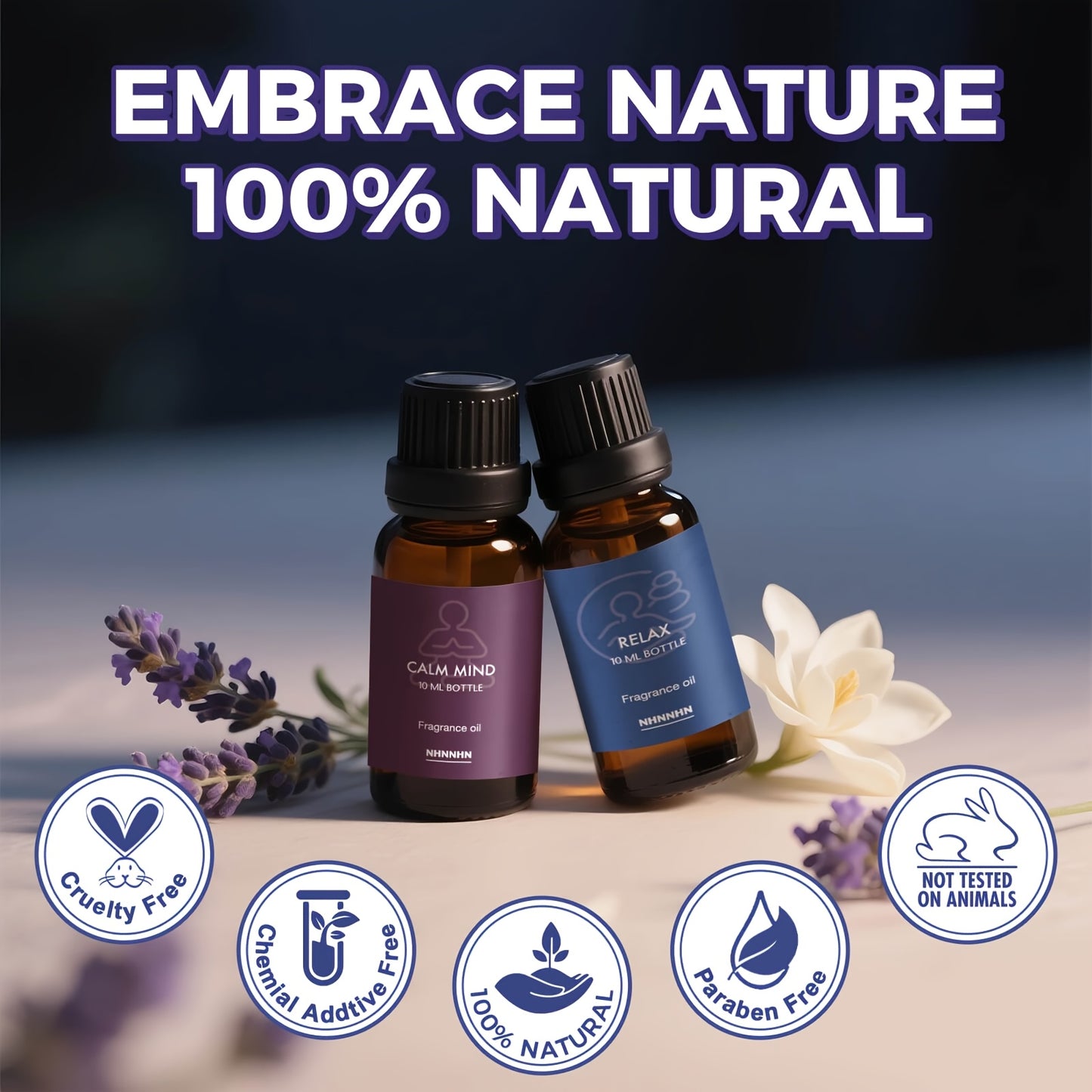 Essential Oils Set for Diffuser Relaxation and Aromatherapy Bliss - Revitalize Mind Body