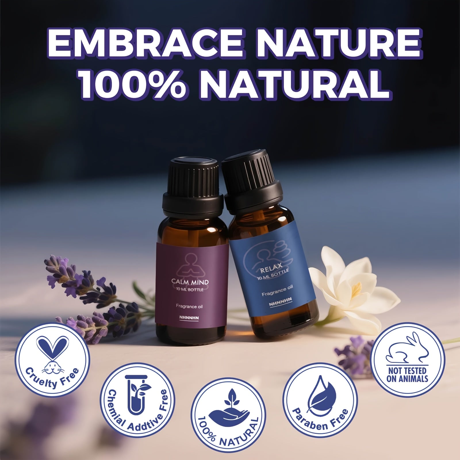 Essential Oils Set for Diffuser Relaxation and Aromatherapy Bliss - Revitalize Mind Body