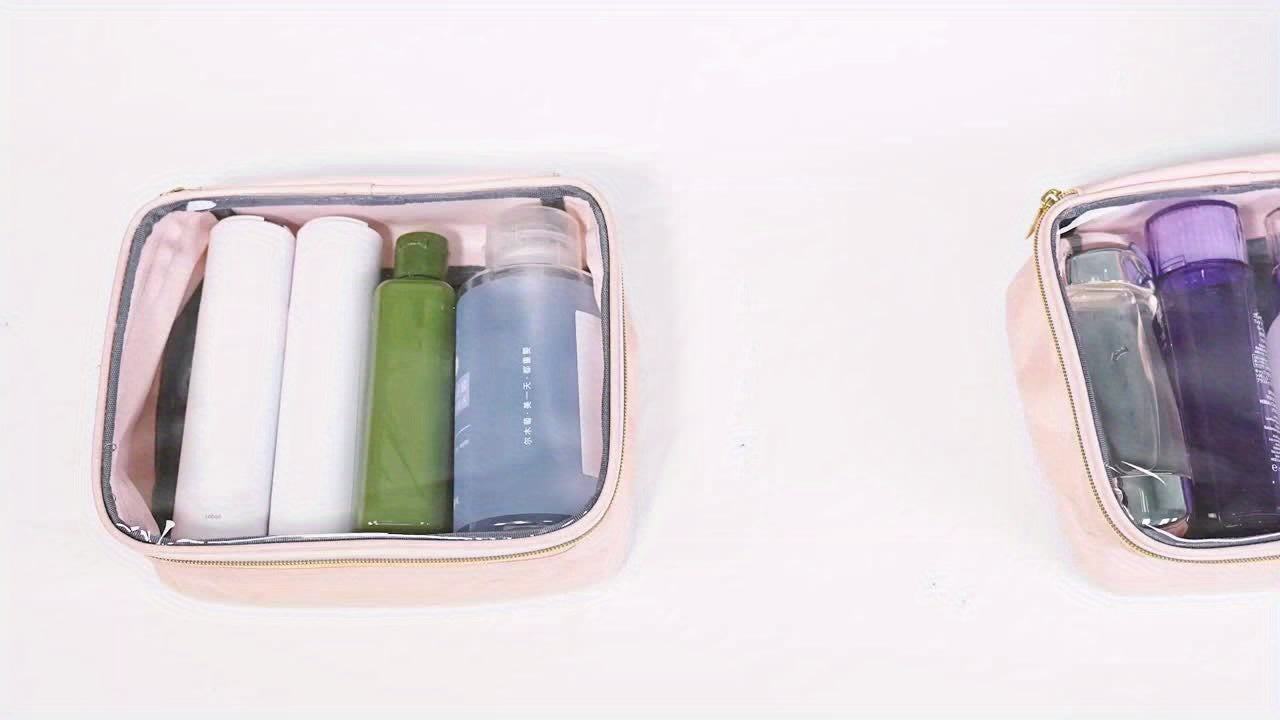 Travel Makeup Organizer With 4 Removable Cases And Jewelry Roll