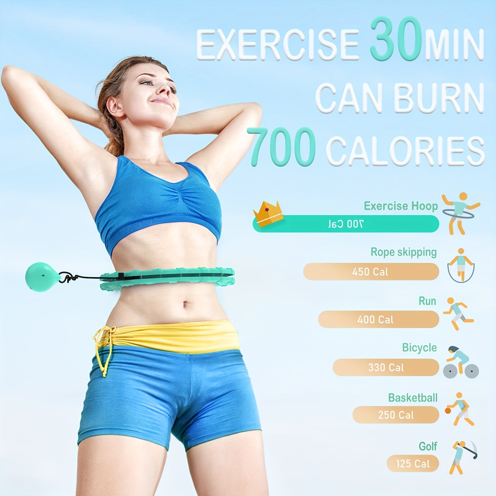 JKSHMYT Weighted Pilates Ring With 30 Detachable Links For Training - Revitalize Mind Body