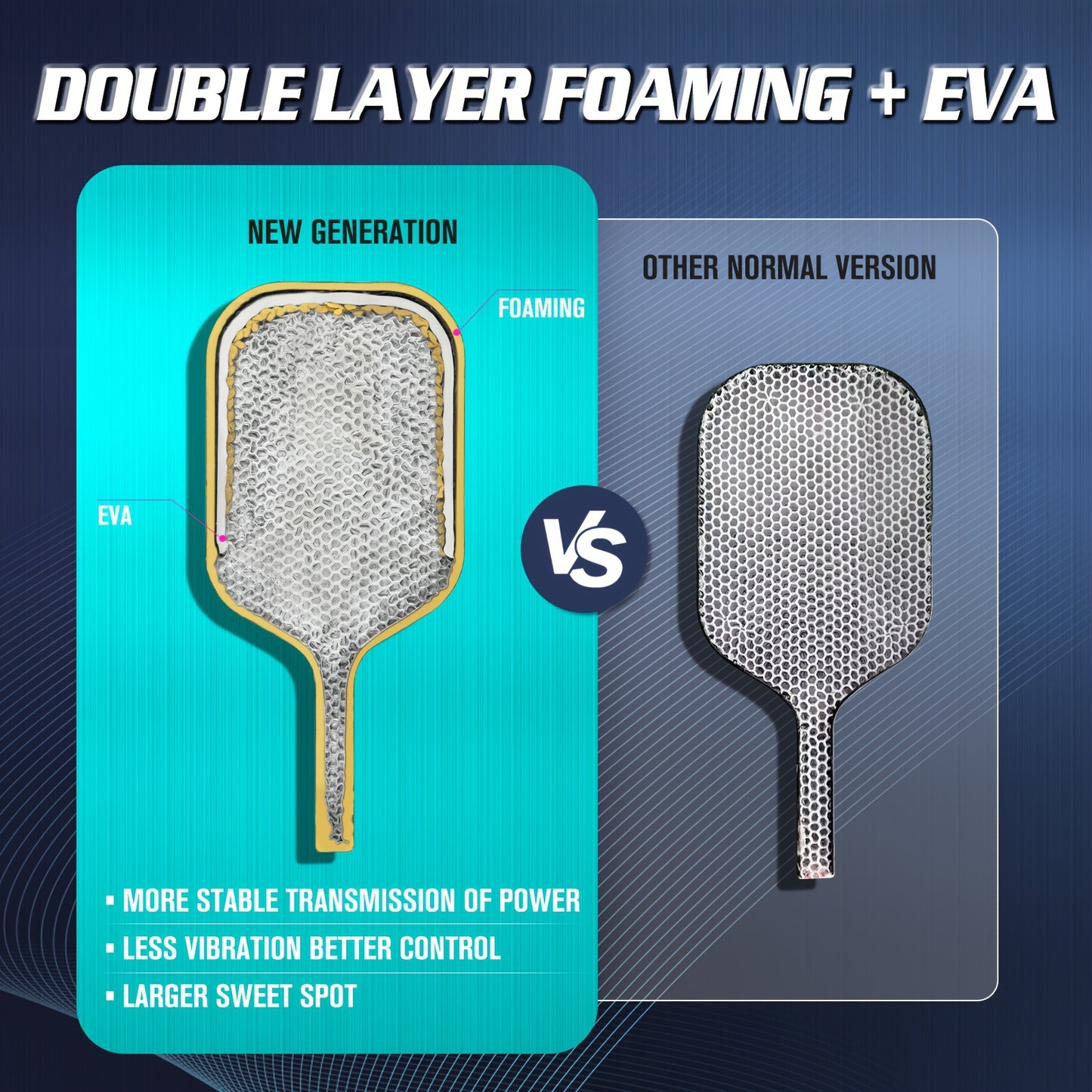 AMOSWIZ T900 Carbon Fiber Pickleball Paddle With Spin Power