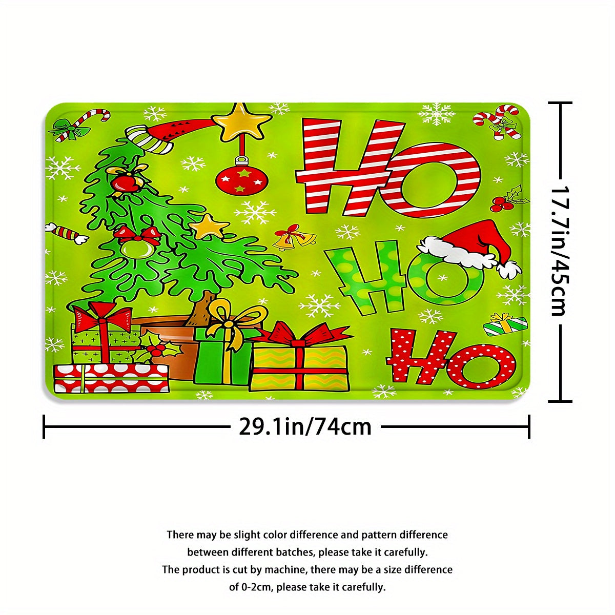 Christmas Tree Shower Curtain Set With 12 Hooks For Bathroom