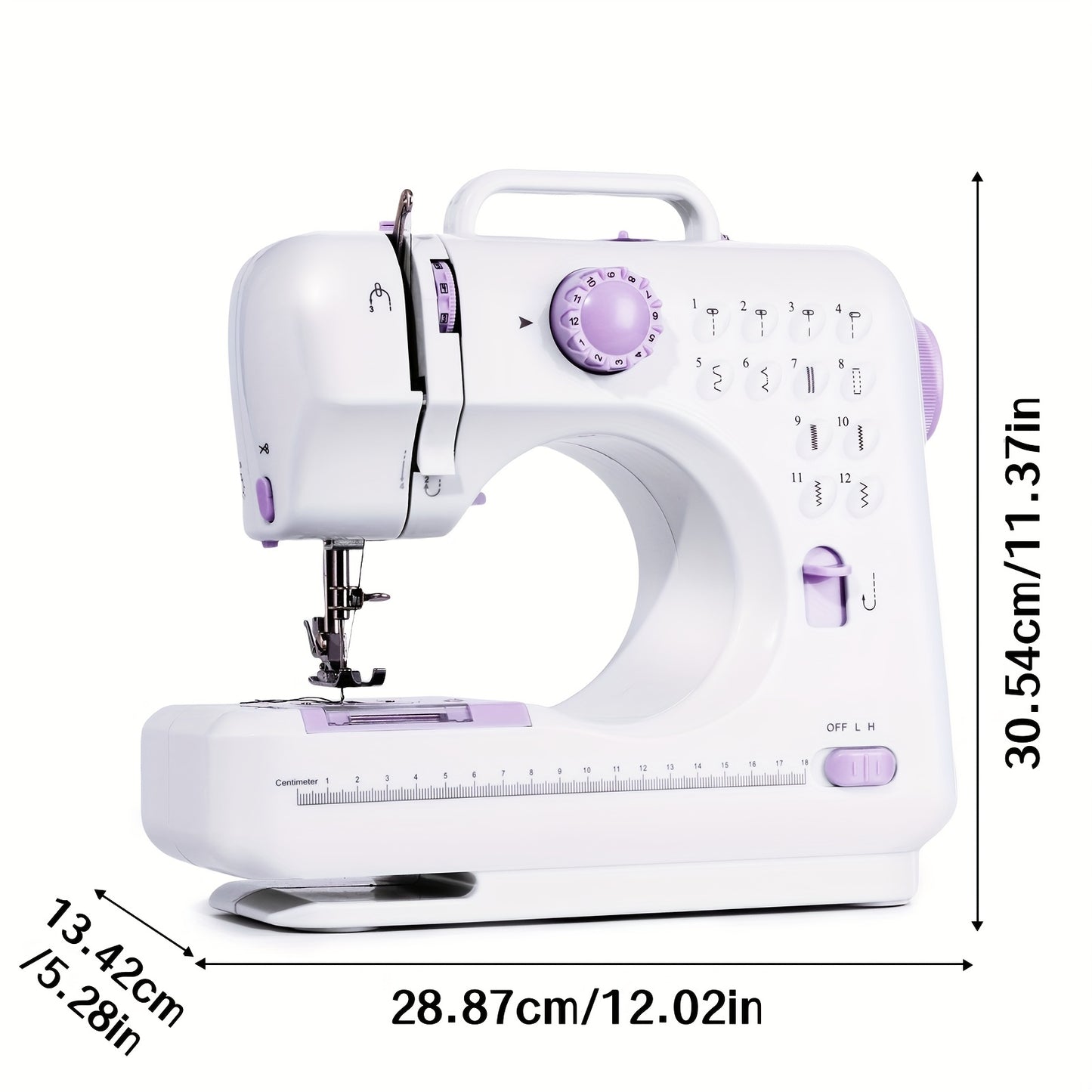 Lovewe Portable Electric Sewing Machine 12 Stitch Patterns