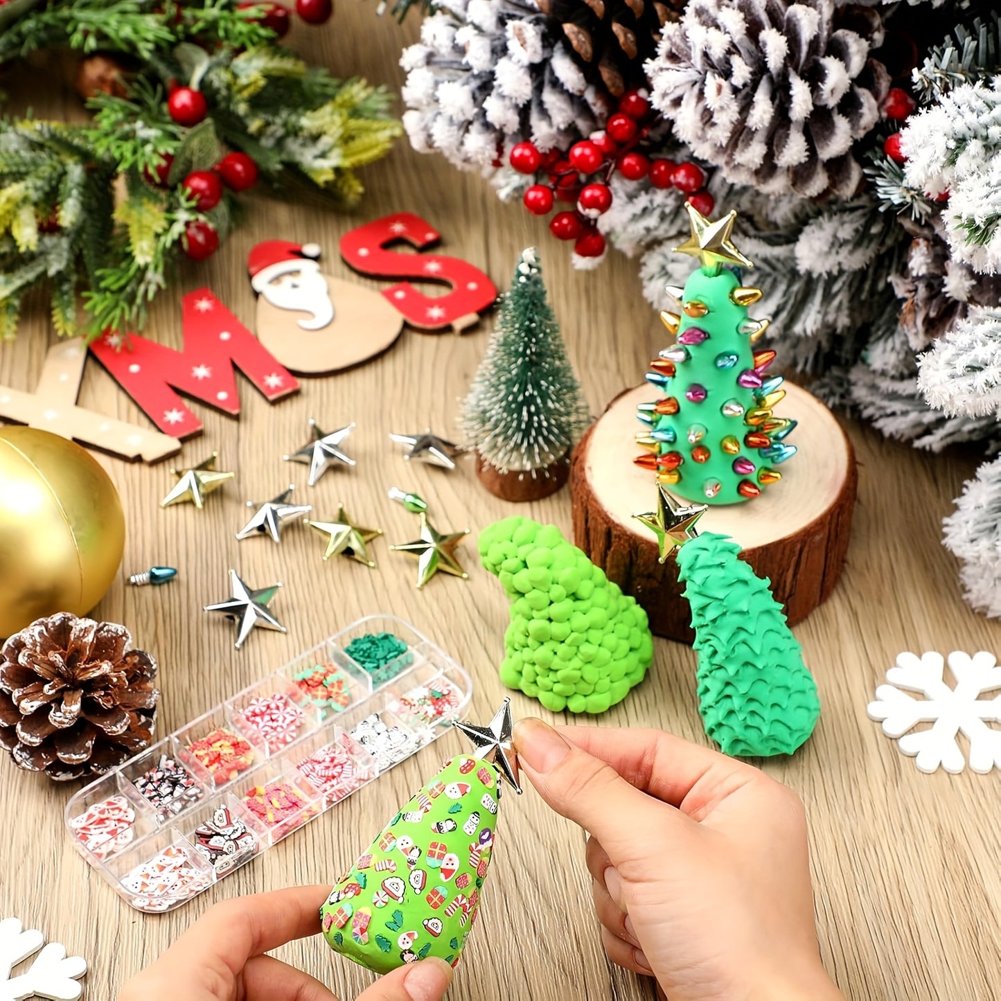 Christmas Tree DIY Craft Set Handmade Gift Box For Kids