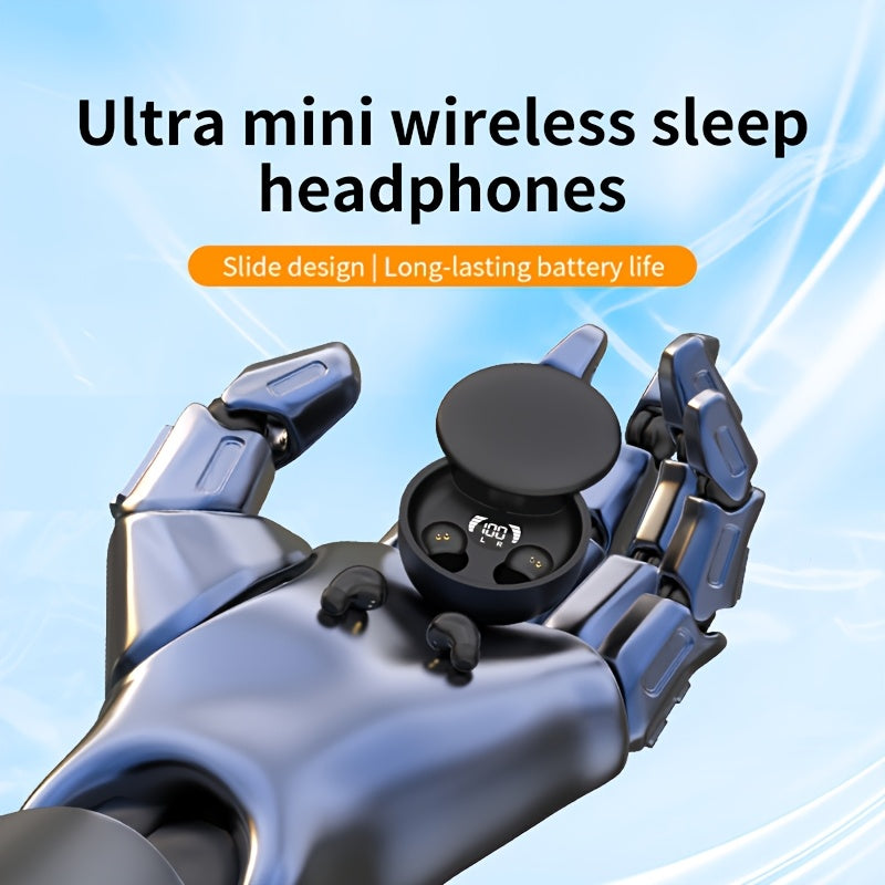Invisible Sleep Earphones Ultra Thin Wireless Bluetooth With Noise Reduction