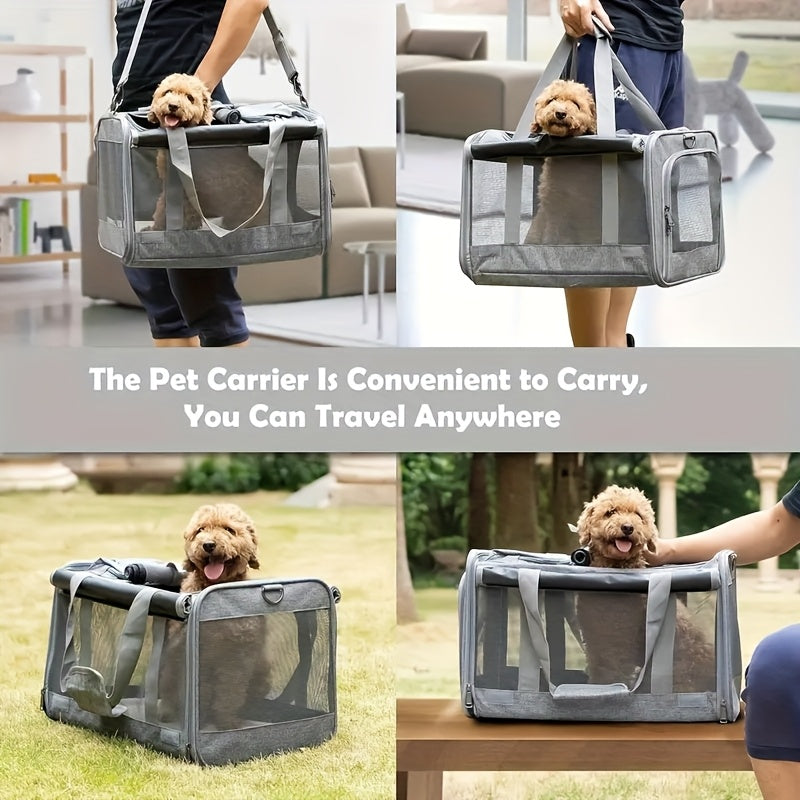 Airline Approved Soft Sided Cat and Dog Carrier Durable Travel