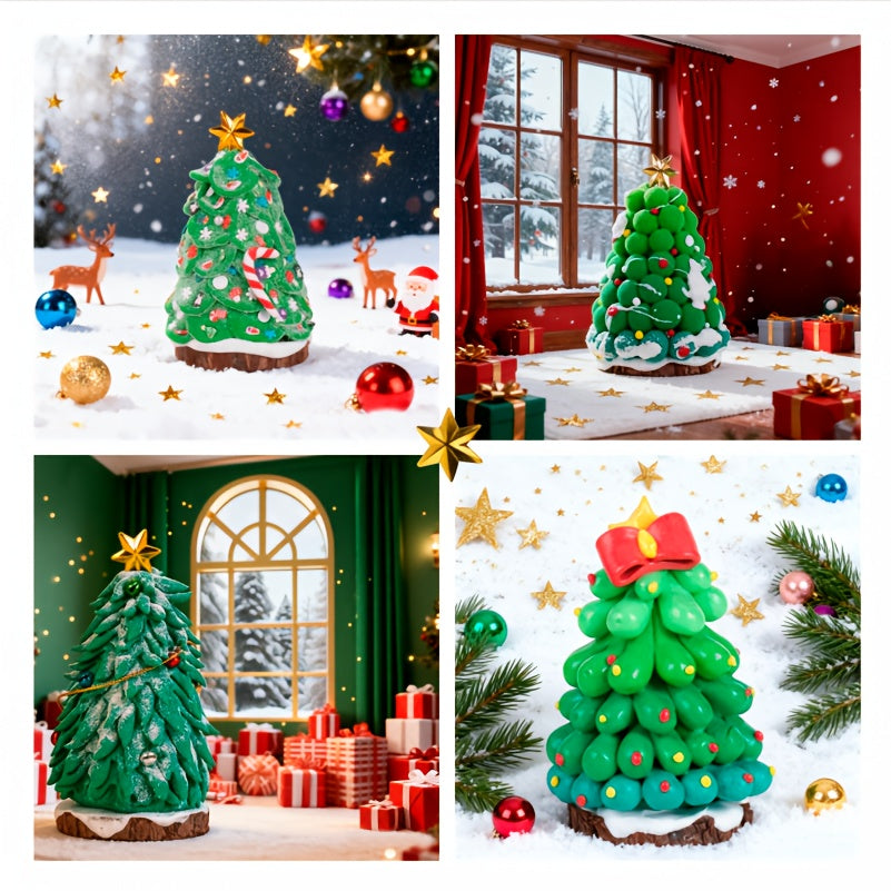 Christmas Tree DIY Craft Set Handmade Gift Box For Kids