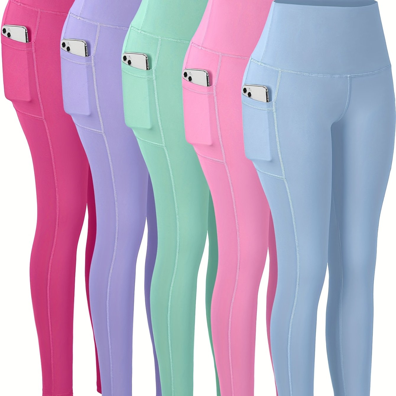 Pro-Fit Women's High Waist Breathable Yoga Pants with Pockets