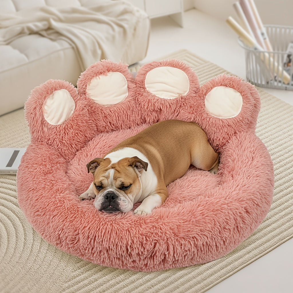 KYLINSURE Bear Paw Shaped Dog Bed And Cat Bed Plush