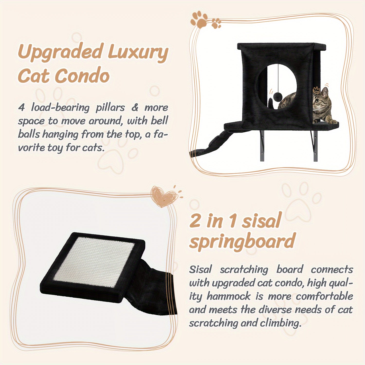 Luxury Cat Climber Set With House, Tunnel, And Shelves - Revitalize Mind Body