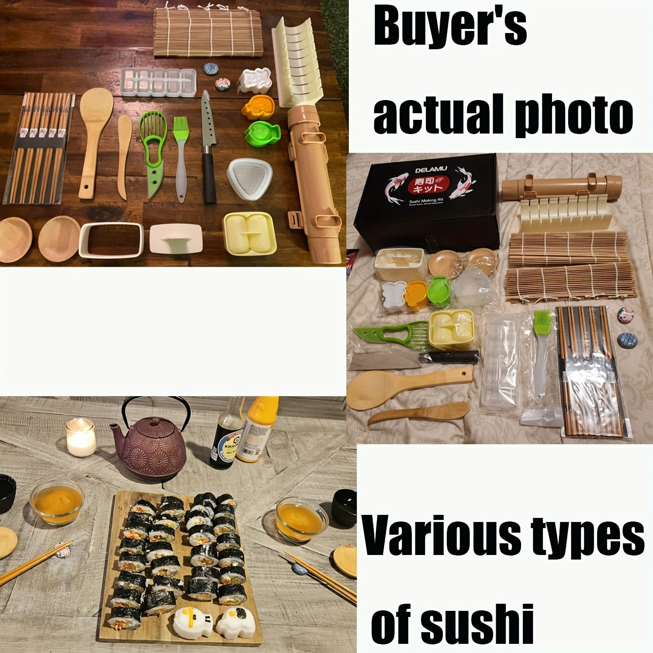Sushi Making Kit With Bamboo Mats And Tools For Beginners
