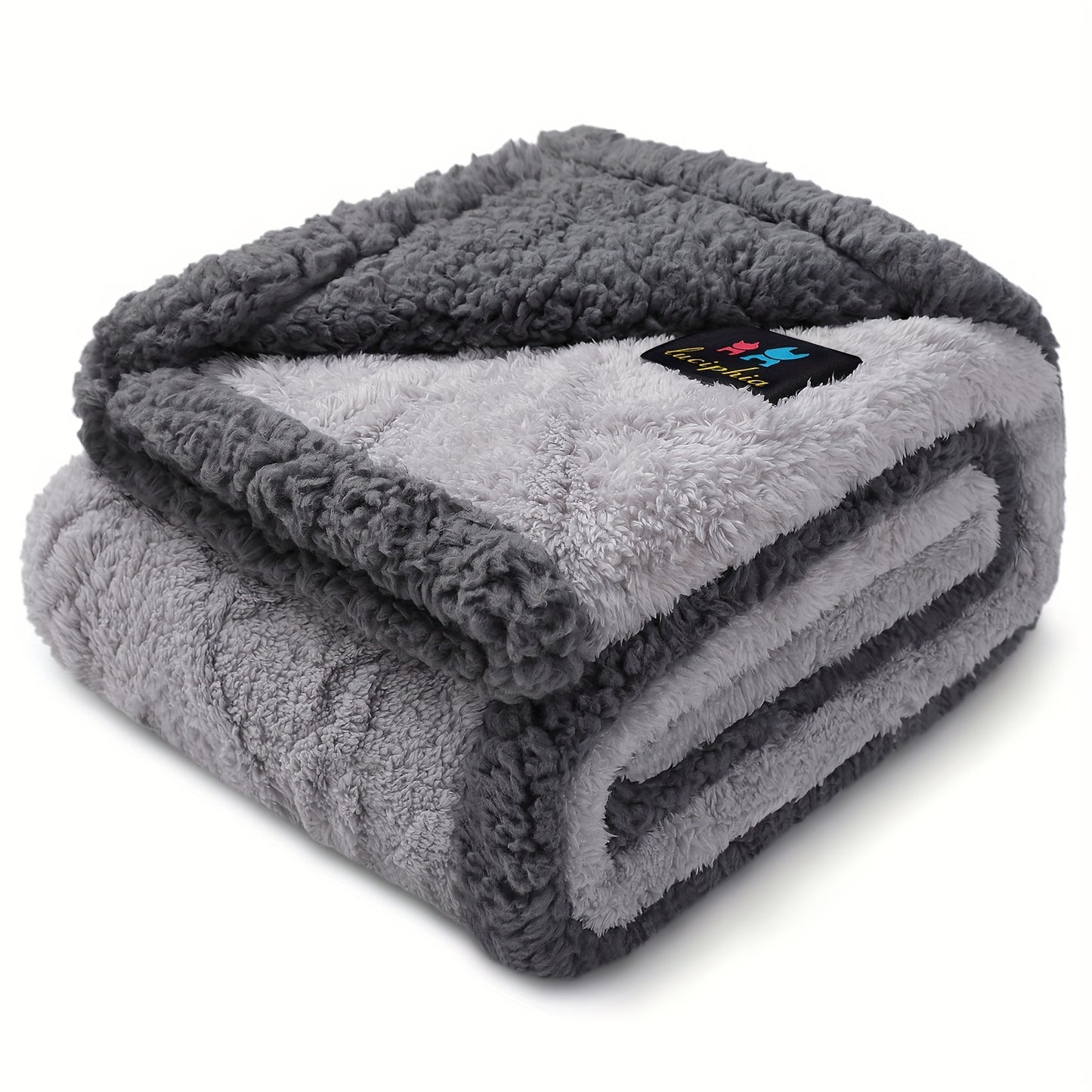 Liquid Pee Proof Pet Blanket With Reversible Sherpa Fleece - Revitalize Mind Body