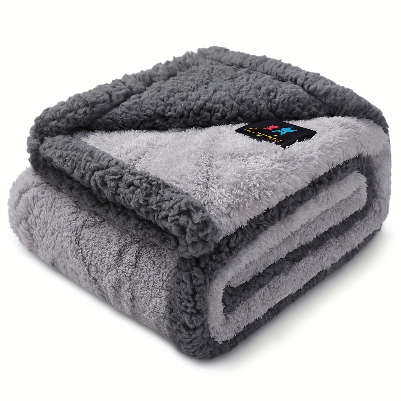 Liquid Pee Proof Pet Blanket With Reversible Sherpa Fleece - Revitalize Mind Body