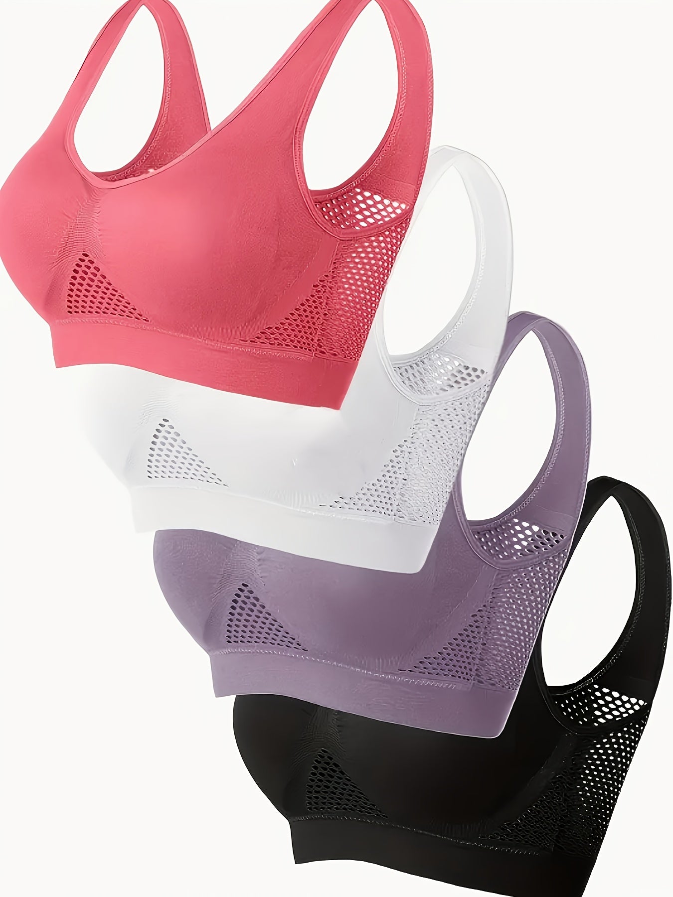 MANNICE Wireless Padded Sports Bras for Yoga and Fitness - Revitalize Mind Body