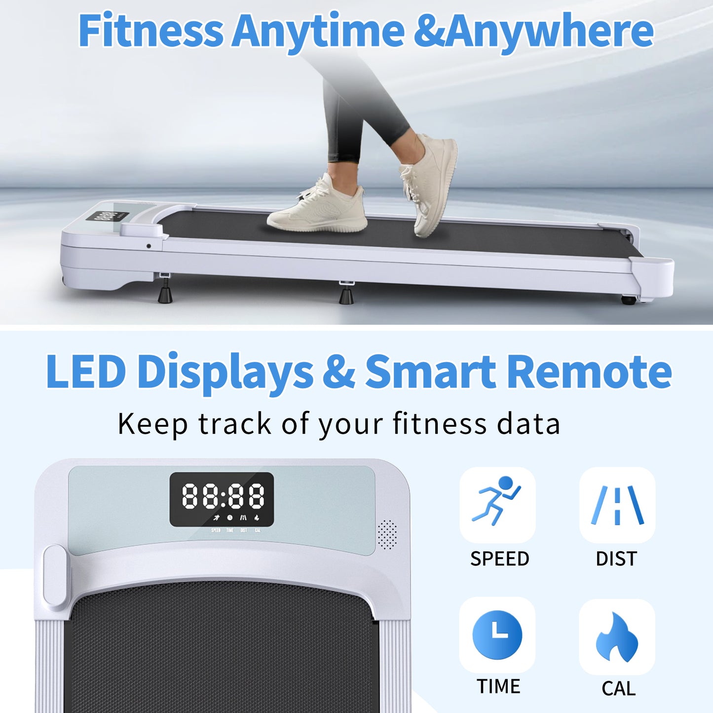 Upreign 3 In 1 Portable Treadmill Walking Pad With Incline
