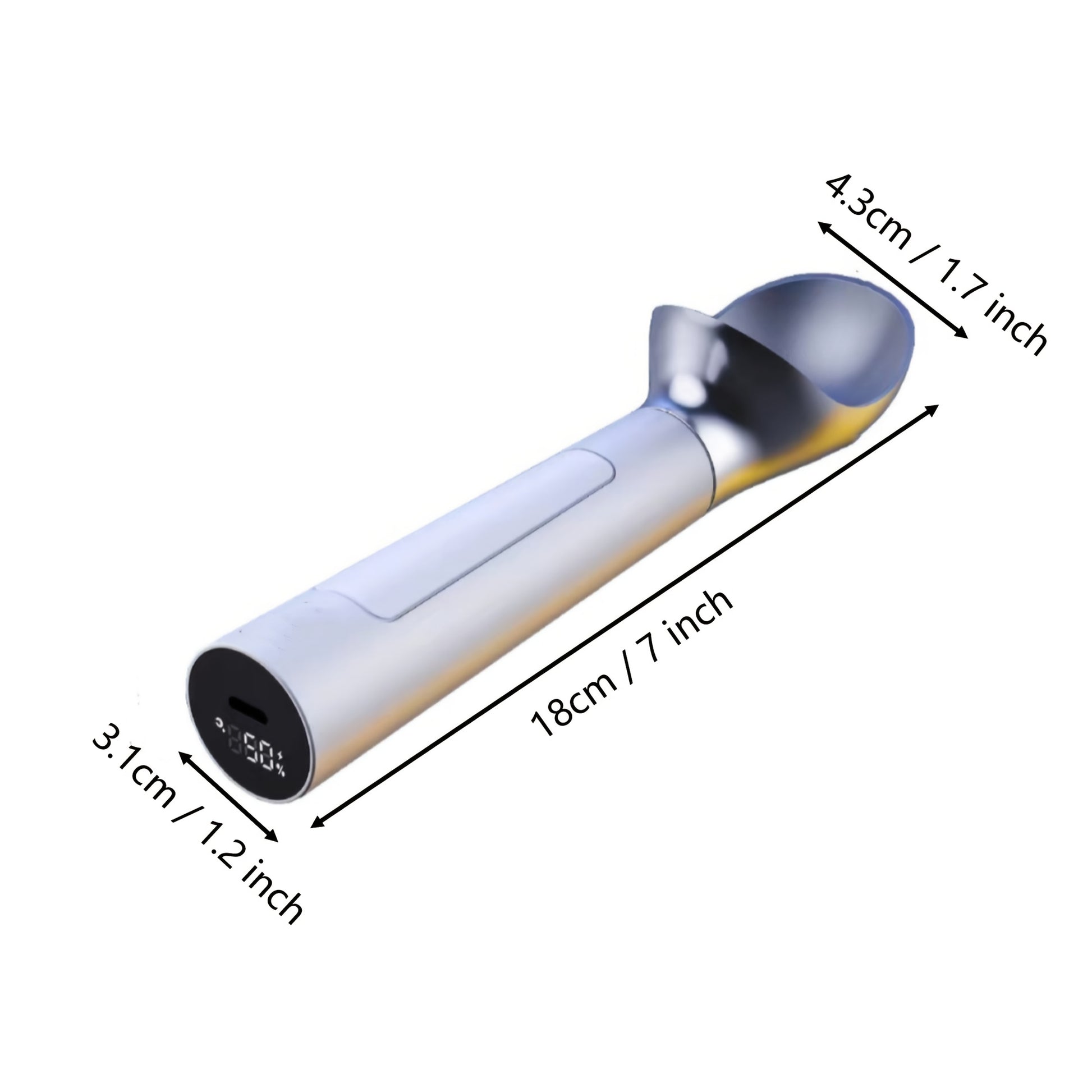 Handheld Electric Heated Ice Cream Scoop With Rechargeable Battery - Revitalize Mind Body