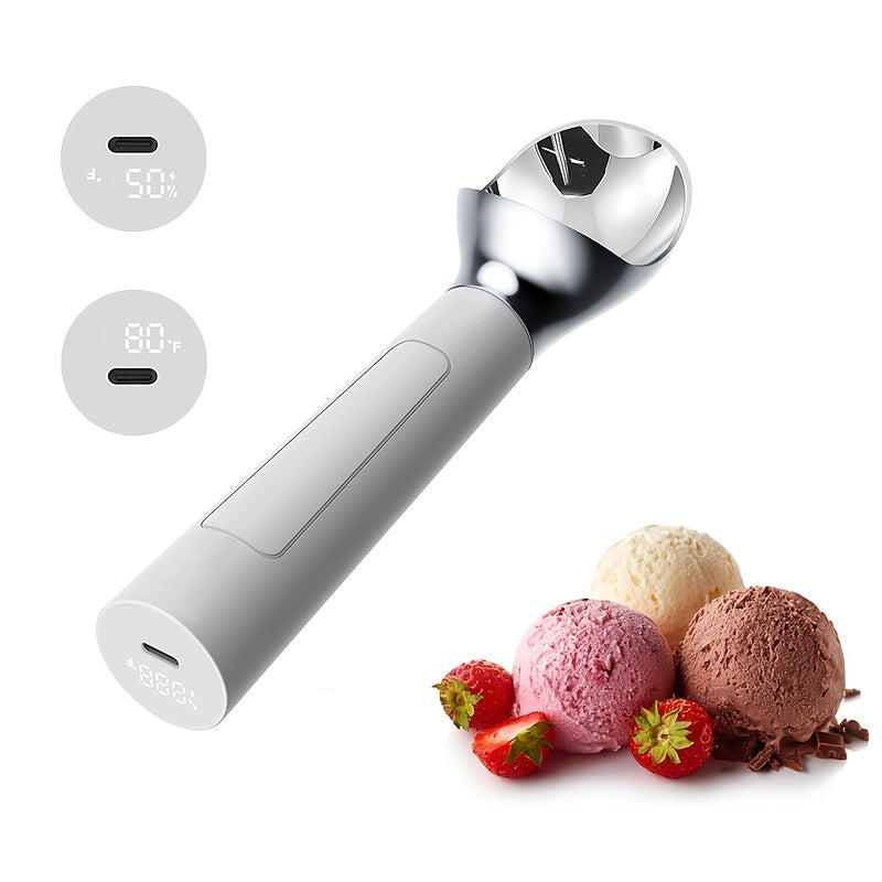 Handheld Electric Heated Ice Cream Scoop With Rechargeable Battery - Revitalize Mind Body