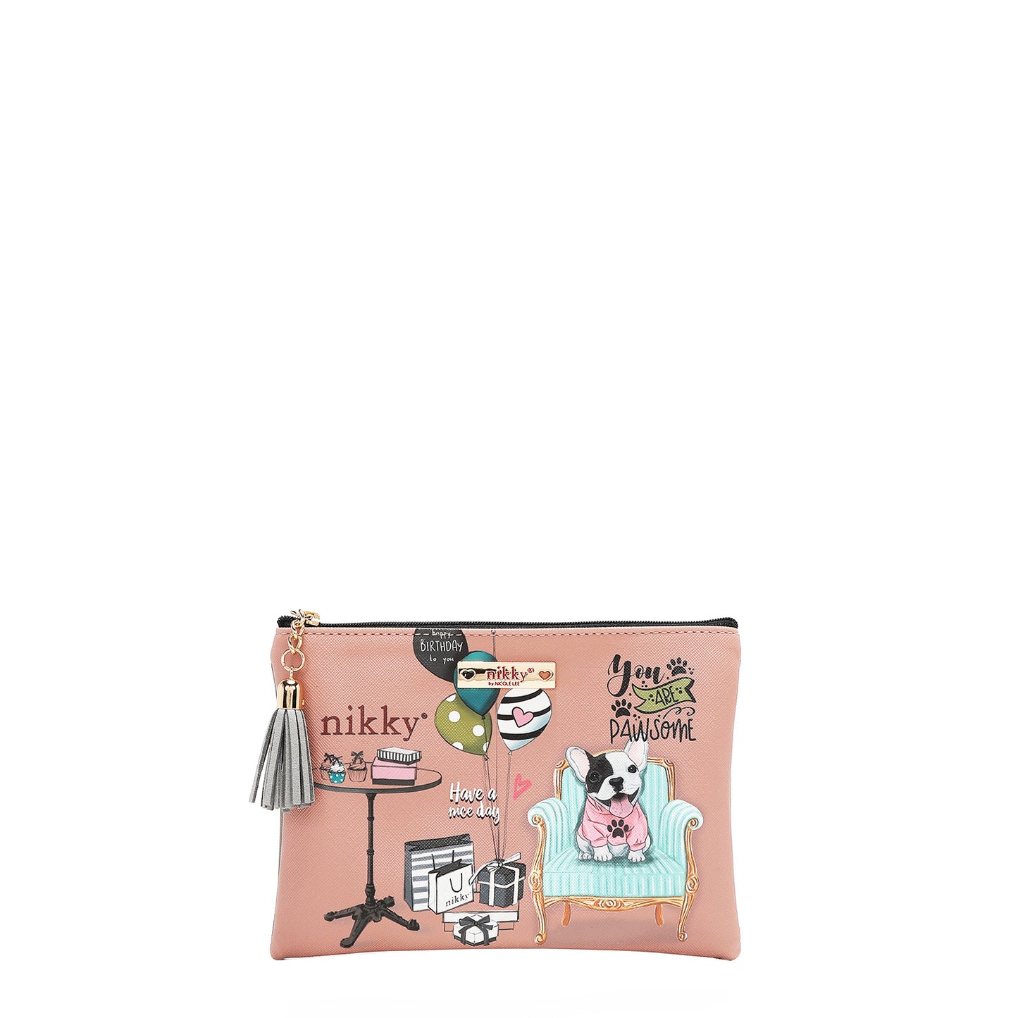 NIKKY Three Piece Gift Set Accessories Pouch Coin Purse Mirror - Revitalize Mind Body