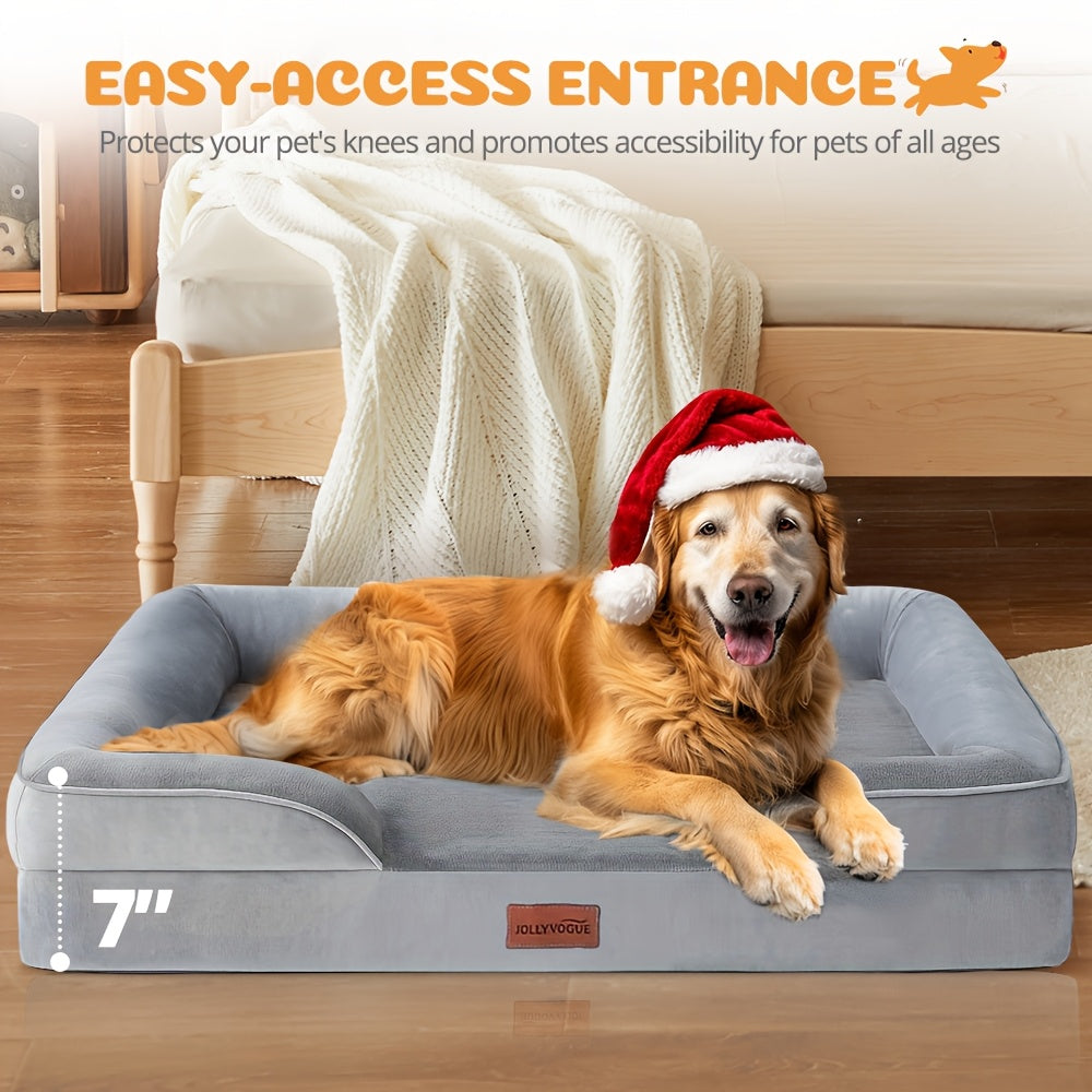 SASTTIE Dog Bed With Detachable Washable Cover And Foam - Revitalize Mind Body