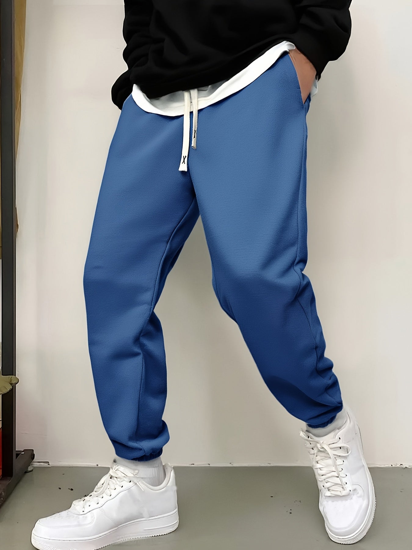 5pcs RANDOM Men'S Casual Jogger Pants-Comfortable Sweatpants For Everyday Wear, Workout, Or Lounging-Trendy Elastic Waistband With Drawstring, Pockets, Durable-Breathable Fabric-Perfect For Gym, Running, Or Casual Outings-Ava - Revitalize Mind Body