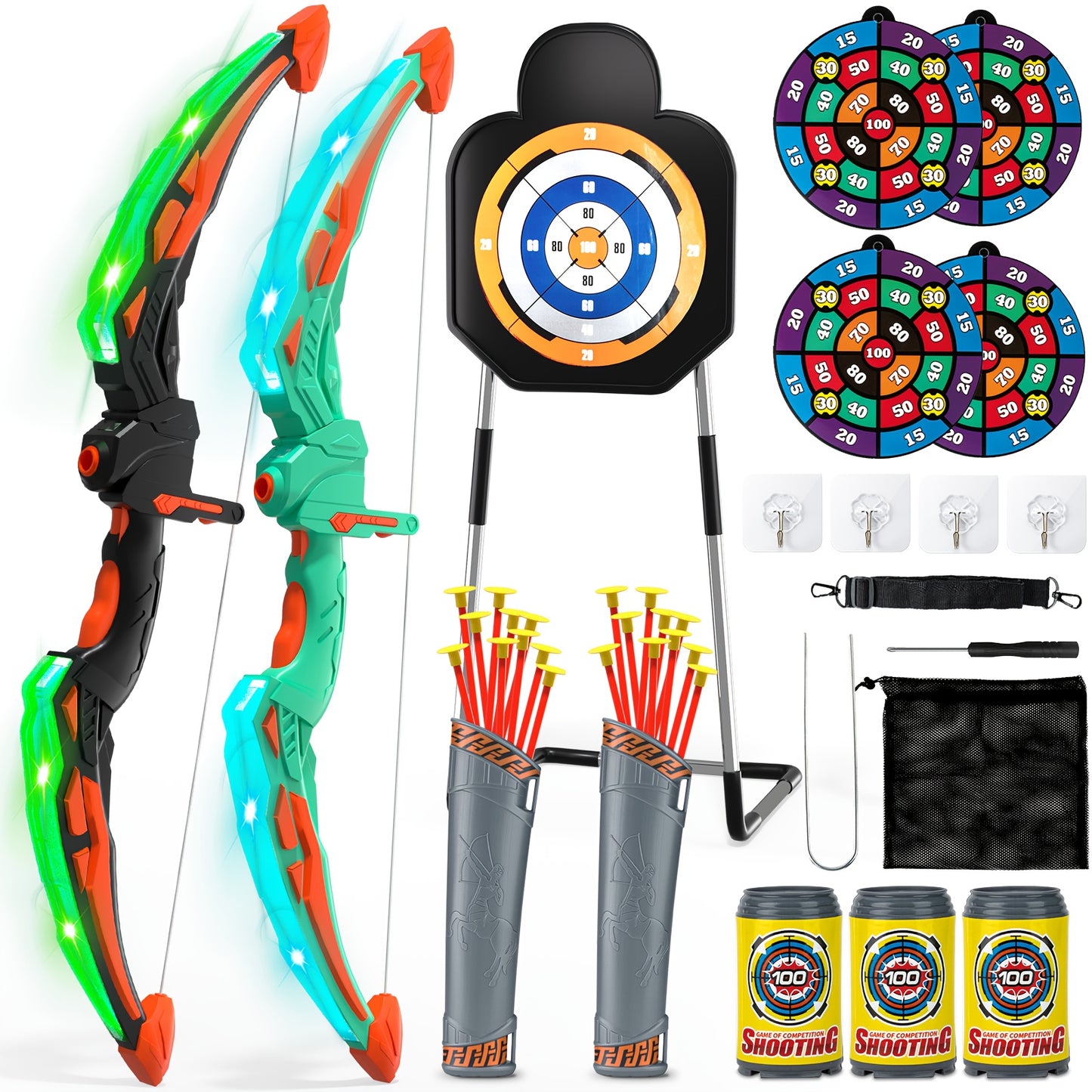 LWBDD Two Piece Archery Set With Arrows And Target