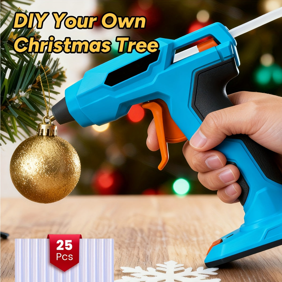 Gogonova USB Rechargeable Glue Gun With 25 Sticks Ideal Gift