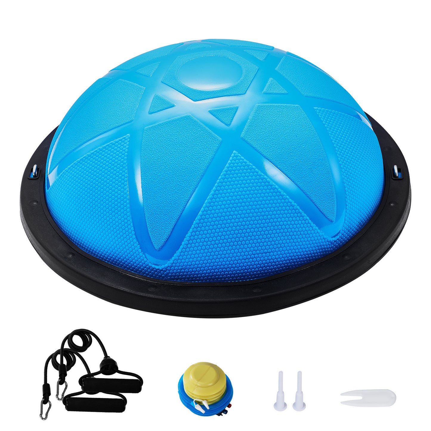 HAPPYBUY Half Exercise Ball Trainer With Bands And Pump - Revitalize Mind Body