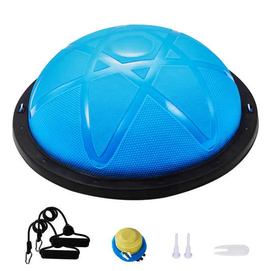 HAPPYBUY Half Exercise Ball Trainer With Bands And Pump
