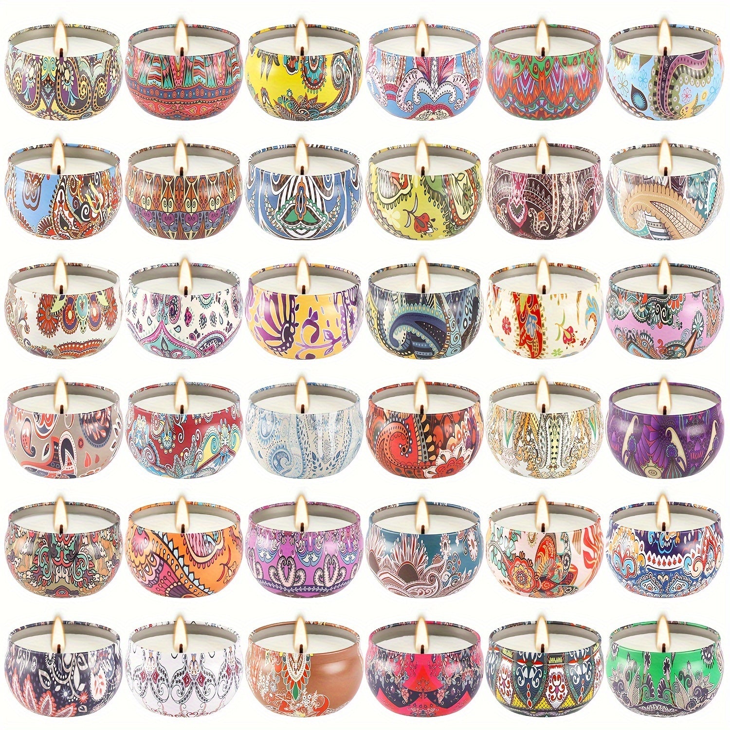 36 Pack Scented Soy Wax Candles Gift Set Home Decor - Revitalize Mind Body