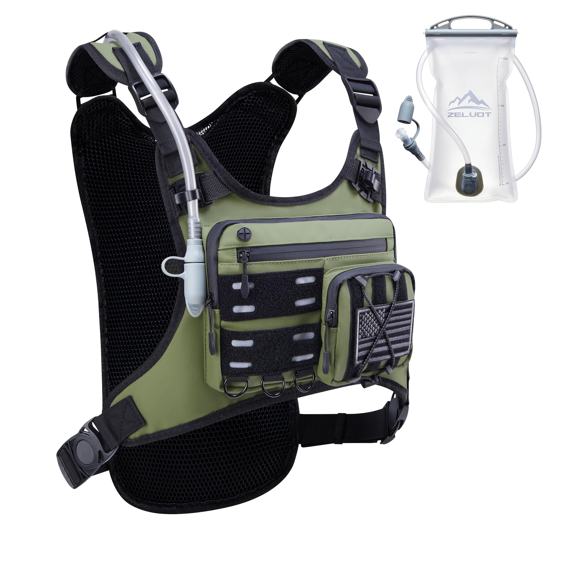 Lightweight Hydration Vest With 2L Bladder For Running - Revitalize Mind Body
