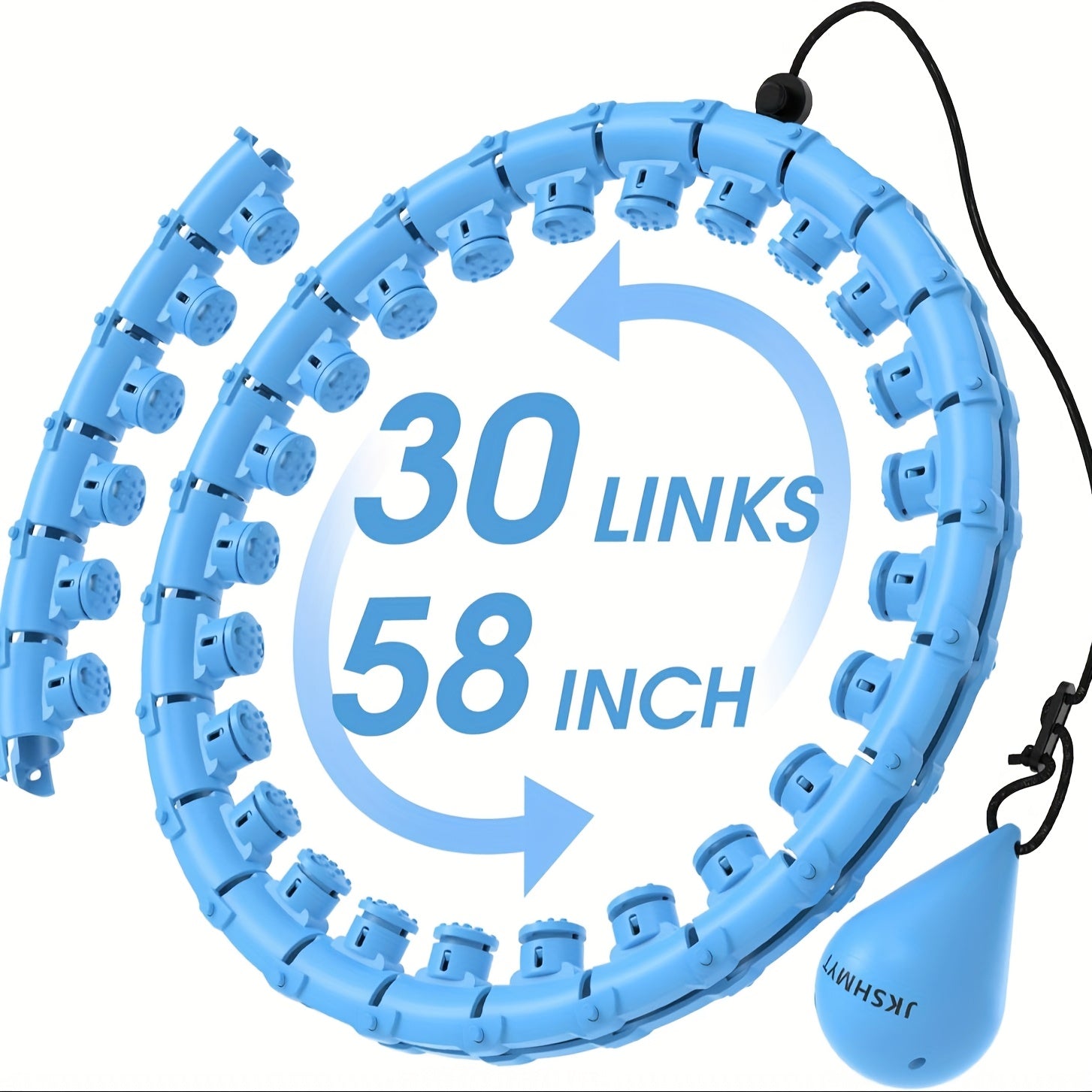JKSHMYT Weighted Pilates Ring With 30 Detachable Links For Training - Revitalize Mind Body