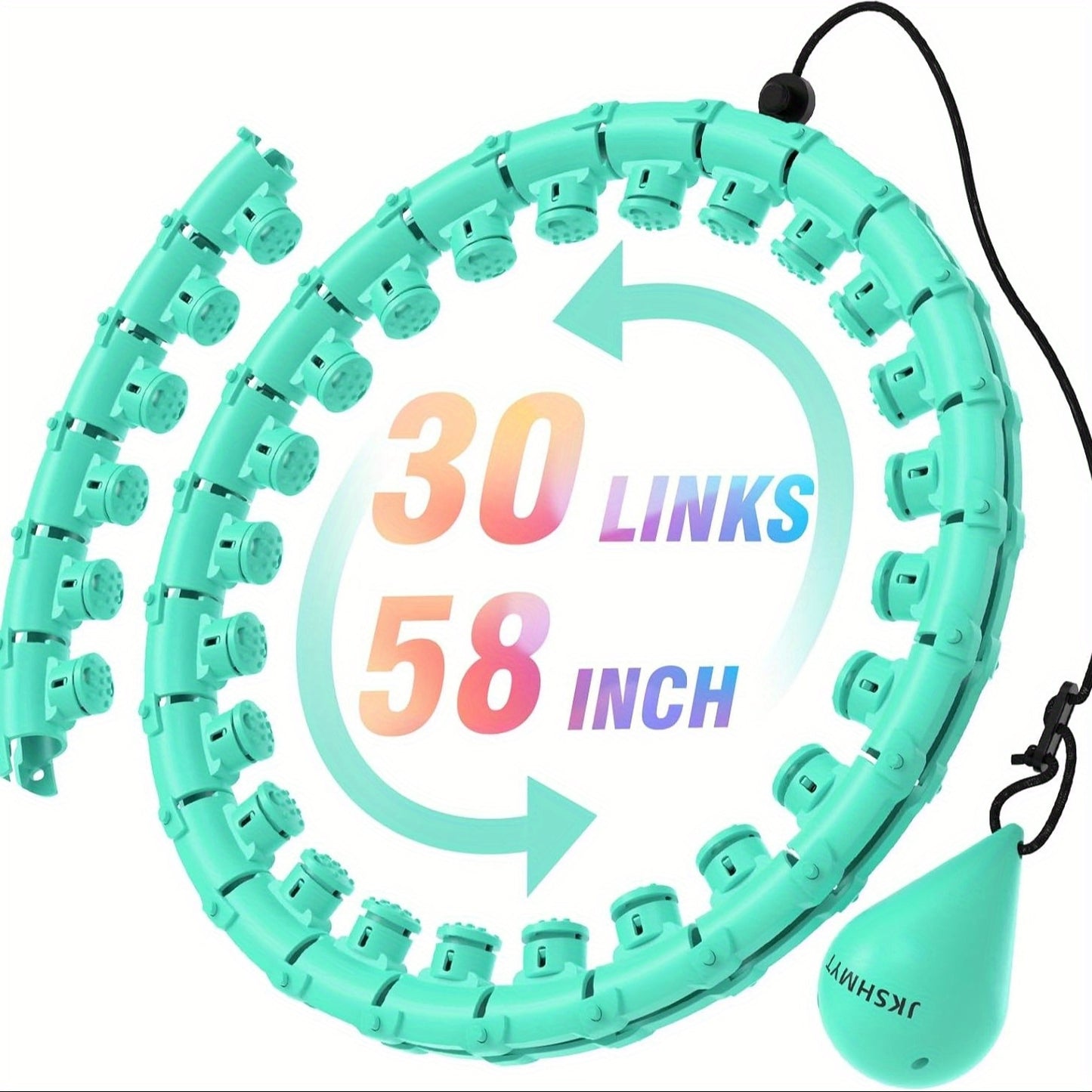 JKSHMYT Weighted Pilates Ring With 30 Detachable Links For Training - Revitalize Mind Body