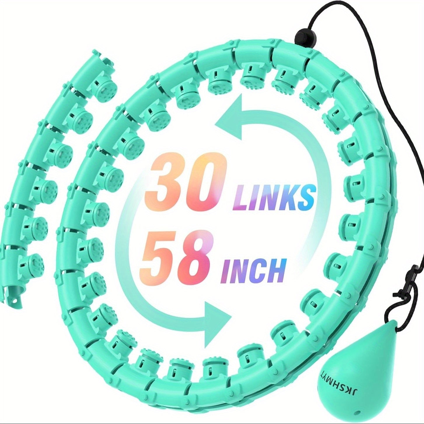 JKSHMYT Weighted Pilates Ring With 30 Detachable Links For Training - Revitalize Mind Body